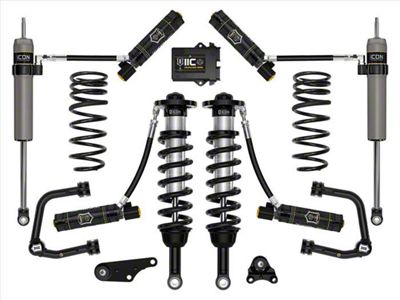 ICON Vehicle Dynamics 1.25 to 3-Inch Suspension Lift System with Tubular Upper Control Arms and Triple Rate Rear Springs; Stage 6 (24-26 4WD Tacoma, Excluding Limited, Trailhunter & TRD Pro)