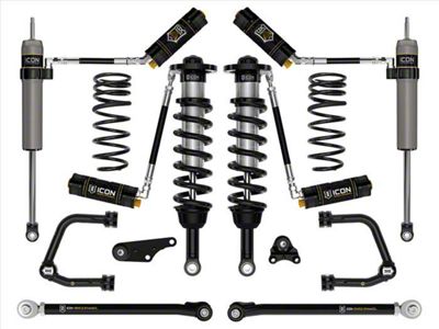ICON Vehicle Dynamics 1.25 to 3-Inch Suspension Lift System with Tubular Upper Control Arms and Triple Rate Rear Springs; Stage 8 (24-25 4WD Tacoma, Excluding Limited, Trailhunter & TRD Pro)