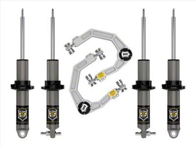ICON Vehicle Dynamics 0 to 3-Inch Suspension Lift System with Billet Upper Control Arms; Stage 2 (21-25 Bronco w/ Sasquatch Package, Badlands, First Edition, Excluding Raptor & Wildtrack)