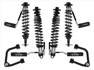 ICON Vehicle Dynamics 2 to 3-Inch Suspension Lift System with Tubular Heavy Duty Upper Control Arms; Stage 4 (21-25 Bronco w/ Sasquatch Package, Excluding Raptor)