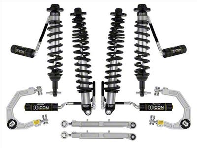 ICON Vehicle Dynamics 3 to 4-Inch Suspension Lift System with Billet Heavy Duty Upper Control Arms; Stage 5 (21-25 Bronco w/o Sasquatch Package, Excluding Raptor)