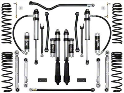 ICON Vehicle Dynamics 2.50-Inch Suspension Lift System with Billet Rear Lower Links; Stage 7 (20-25 Jeep Gladiator JT)