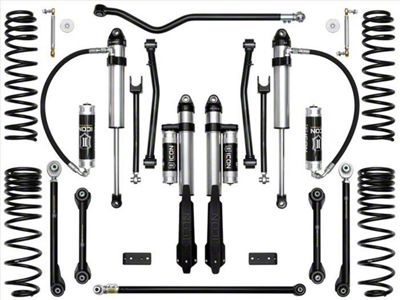 ICON Vehicle Dynamics 2.50-Inch Suspension Lift System with Tubular Rear Lower Links; Stage 7 (20-25 Jeep Gladiator JT)