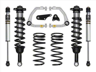 ICON Vehicle Dynamics 1.25 to 3-Inch Suspension Lift System with Billet Upper Control Arms and Triple Rate Rear Springs; Stage 2 (24-25 4WD Tacoma, Excluding Limited, Trailhunter & TRD Pro)