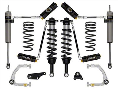 ICON Vehicle Dynamics 1.25 to 3-Inch Suspension Lift System with Billet Upper Control Arms and Triple Rate Rear Springs; Stage 5 (24-25 4WD Tacoma, Excluding Limited, Trailhunter & TRD Pro)