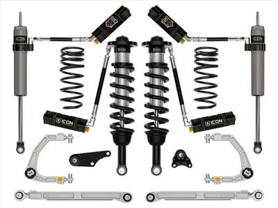 ICON Vehicle Dynamics 1.25 to 3-Inch Suspension Lift System with Billet Upper Control Arms and Triple Rate Rear Springs; Stage 8 (24-25 4WD Tacoma, Excluding Limited, Trailhunter & TRD Pro)