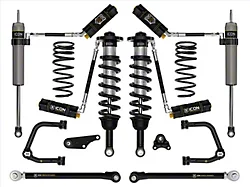 ICON Vehicle Dynamics 1.25 to 3-Inch Suspension Lift System with Tubular Upper Control Arms and Triple Rate Rear Springs; Stage 8 (24-25 4WD Tacoma, Excluding Limited, Trailhunter & TRD Pro)