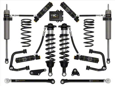 ICON Vehicle Dynamics 1.25 to 3-Inch Suspension Lift System with Tubular Upper Control Arms and Triple Rate Rear Springs; Stage 10 (24-25 4WD Tacoma, Excluding Limited, Trailhunter & TRD Pro)