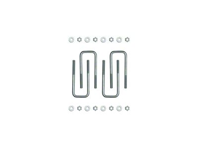 ICON Vehicle Dynamics Square U-Bolts; 8-Inch (05-23 Tacoma)
