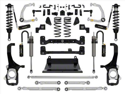 ICON Vehicle Dynamics 6-Inch Suspension Lift System with Billet Upper Control Arms; Stage 7 (22-25 Tundra w/o AVS System & Load-Leveling Air System)