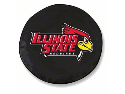 Illinois State University Spare Tire Cover; Black (66-18 Jeep CJ5, CJ7, Wrangler YJ, TJ & JK)