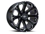 Impact Wheels 817 Gloss Black Milled 6-Lug Wheel; 20x10; -12mm Offset (21-26 Bronco, Excluding Raptor)