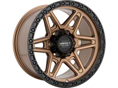 Impact Wheels 881 Bronze with Black Bead Wheel; 17x9; -12mm Offset (07-18 Jeep Wrangler JK)