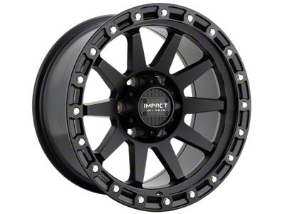 Impact Wheels 882 Satin Black Wheel; 17x9; -12mm Offset (07-18 Jeep Wrangler JK)