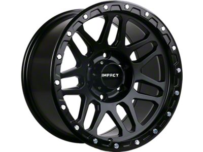 Impact Wheels 883 Satin Black Wheel; 17x9; -12mm Offset (07-18 Jeep Wrangler JK)
