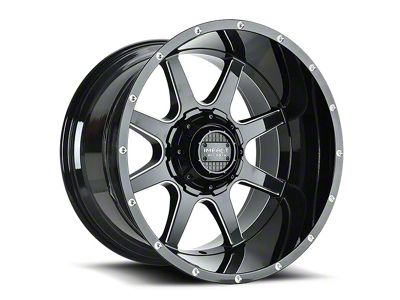 Impact Wheels 804 Gloss Black Milled 6-Lug Wheel; 20x10; -12mm Offset (22-25 Tundra)