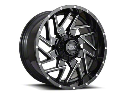 Impact Wheels 809 Gloss Black Milled 6-Lug Wheel; 20x10; -12mm Offset (22-25 Tundra)