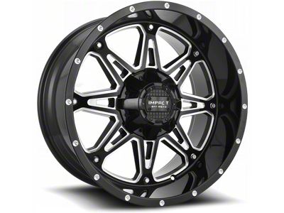 Impact Wheels 810 Gloss Black Milled 6-Lug Wheel; 20x10; -12mm Offset (22-25 Tundra)