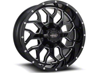 Impact Wheels 813 Gloss Black Milled 6-Lug Wheel; 20x12; -44mm Offset (22-25 Tundra)