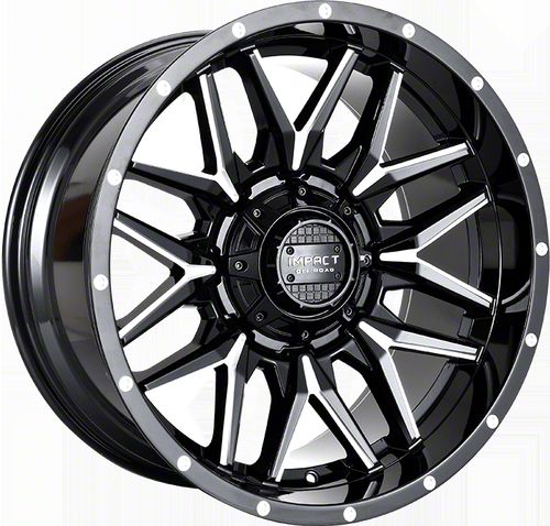 Impact Wheels Tundra 819 Gloss Black Milled 6-Lug Wheel; 18x9; -12mm ...