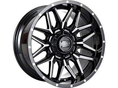 Impact Wheels 819 Gloss Black Milled 6-Lug Wheel; 20x9; 0mm Offset (22-25 Tundra)