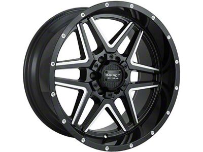 Impact Wheels 831 Gloss Black Milled 6-Lug Wheel; 20x10; -12mm Offset (22-25 Tundra)