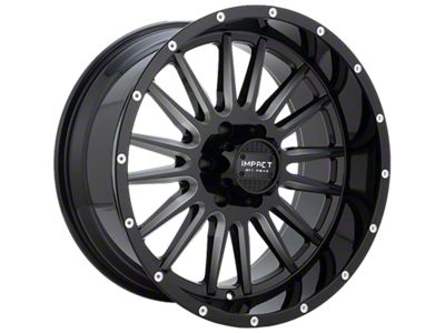 Impact Wheels 833 Gloss Black Milled 6-Lug Wheel; 20x10; -12mm Offset (22-25 Tundra)