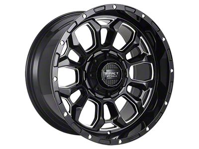 Impact Wheels 901 Gloss Black Milled 6-Lug Wheel; 20x10; -12mm Offset (22-25 Tundra)