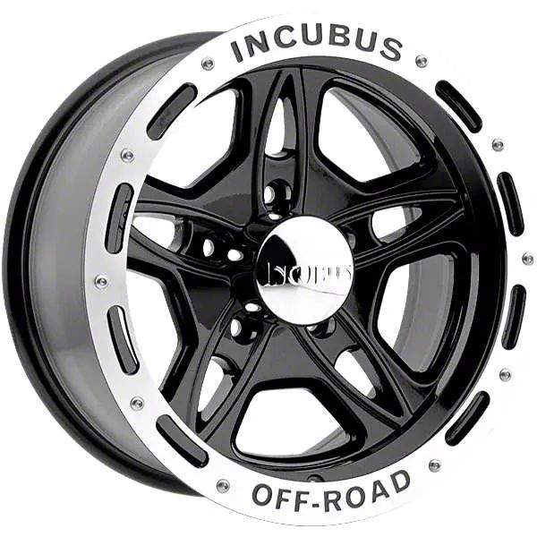 Incubus Jeep Wrangler 511 Gloss Black Machined Wheel; 16x8; -6mm