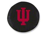 Indiana University Spare Tire Cover; Black (66-18 Jeep CJ5, CJ7, Wrangler YJ, TJ & JK)