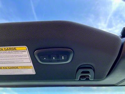 Infotainment Factory OEM HomeLink Universal Garage Door Opener Visor Upgrade; Black (18-23 Jeep Wrangler JL)