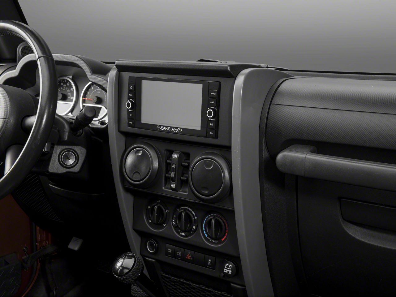 Insane Audio Jeep Wrangler Navigation Head Unit I/E JK2001 (0718 Jeep