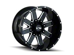 141 Gloss Black Milled 6-Lug Wheel; 20x9; 15mm Offset (17-24 Titan)