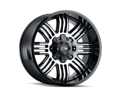 144 Satin Black Machined 6-Lug Wheel; 20x9; 18mm Offset (16-24 Titan XD)