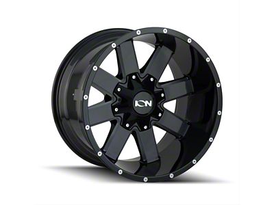 ION Wheels TYPE 141 Gloss Black Milled 6-Lug Wheel; 20x10; -19mm Offset (22-25 Bronco Raptor)