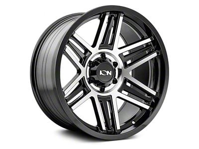 ION Wheels TYPE 147 Black Machined Wheel; 17x9; 0mm Offset (20-25 Jeep Gladiator JT)