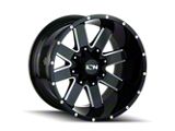 141 Gloss Black Milled Wheel; 17x9; 18mm Offset (99-04 Jeep Grand Cherokee WJ)