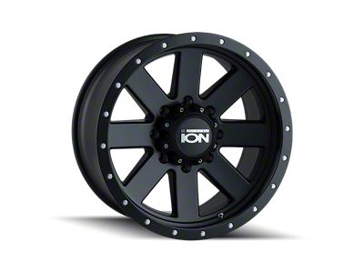 ION Wheels 134 Matte Black Wheel; 18x10; -19mm Offset (18-25 Jeep Wrangler JL)