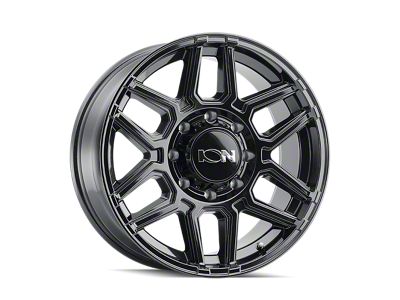 ION Wheels 146 Gloss Black Wheel; 17x9; 0mm Offset (18-25 Jeep Wrangler JL)