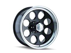 171 Gloss Black Machined Wheel; 15x8; -27mm Offset (76-86 Jeep CJ7)