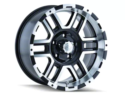 ION Wheels 179 Satin Black Machined Wheel; 16x8; 10mm Offset (07-18 Jeep Wrangler JK)