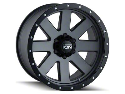 ION Wheels TYPE 134 Matte Gunmetal Wheel; 17x8.5; -6mm Offset (18-25 Jeep Wrangler JL)