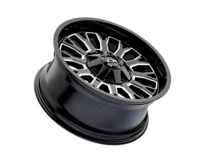 ION Wheels TYPE 152 Gloss Black Milled Wheel; 20x9; 0mm Offset (18-25 Jeep Wrangler JL)