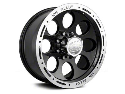 ION Wheels TYPE 174 Black Machined Wheel; 17x9; 0mm Offset (07-18 Jeep Wrangler JK)