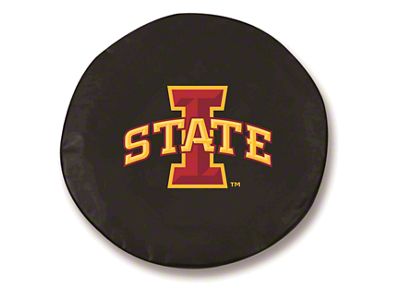 Iowa State University Spare Tire Cover; Black (66-18 Jeep CJ5, CJ7, Wrangler YJ, TJ & JK)