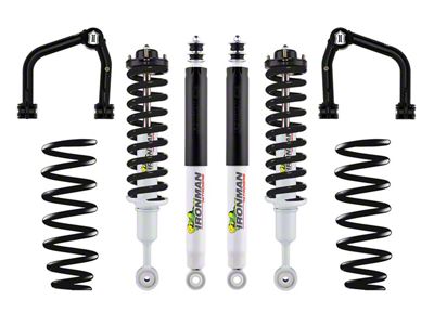 Ironman 4x4 3-Inch Nitro Gas Heavy Load Suspension Lift Kit with Black Coil Springs and Shocks; Stage 2 (22-25 Tundra)