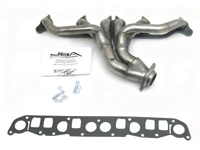 JBA 1-1/2-Inch Shorty Header; Natural (91-99 4.0L Jeep Cherokee XJ)