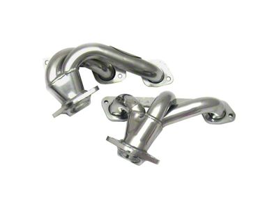 JBA 1-1/2-Inch Shorty Headers; Silver Ceramic (07-11 3.8L Jeep Wrangler JK)