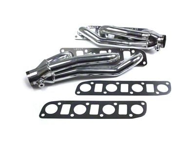 JBA 1-3/4-Inch Shorty Headers; Silver Ceramic (17-22 Titan)
