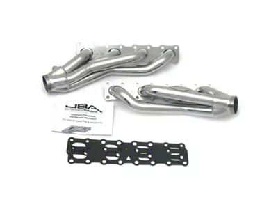 JBA 1-5/8-Inch Shorty Headers; Silver Ceramic (04-15 Titan)